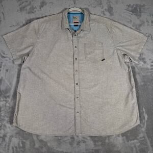 5.11 Tactical Bastion Short Sleeve Button Up Shirt Gray Size 2XL Utility Outdoor